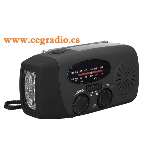 Flashlight Radio Solar Dinamo