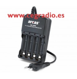 Cargador de sobremesa Pilas 4 x AAA/AA Ni-Mh Vista Vertical