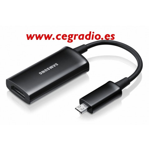 es bonito Alivio Rubí Adaptador Micro USB MHL a HDMI Samsung Galaxy S4