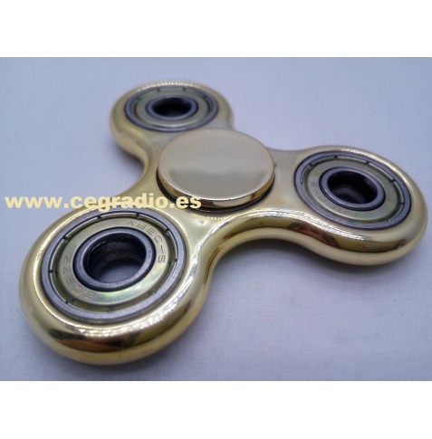 Spinner Plástico-Metal Anti Estrés Oro