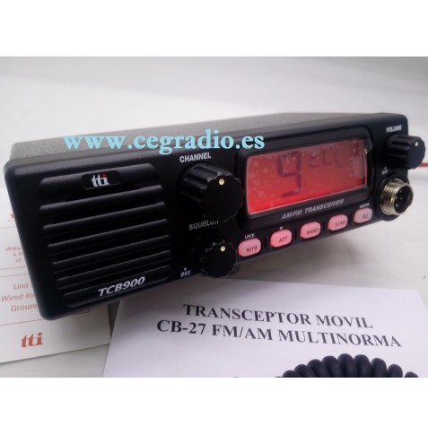 TTI TCB-900 Emisora CB 27MHZ Vista Frontal