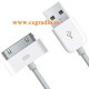 Cable USB Carga Datos iPhone 4 4S Vista Lateral