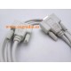 Cable Serie RS232 DB9 9Pin Conectores Hembra 1.5m Vista Aerea