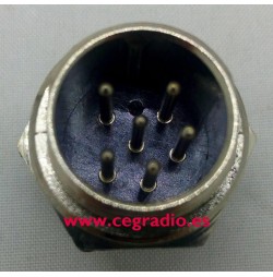 Conector Micro Macho 6 Pins Chasis
