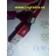 1,2 m Cable Trenzado Rojo Baseus Carga Datos iPhone 5-6-7 Vista Frontal