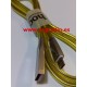 HOCO U9 Cable Aleación Zinc Amarillo Carga Datos USB Vista Frontal