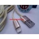 HOCO U9 Cable Aleación de Zinc Amarillo Carga Datos USB iPhone iPad Vista Conectores