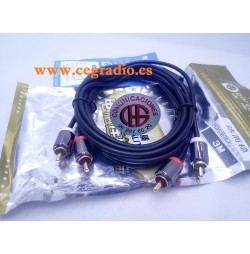 3m Dorewin Cable Audio Doble RCA Macho a Doble RCA Macho Vista General