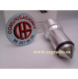 Cargador mechero doble USB metálico Orico