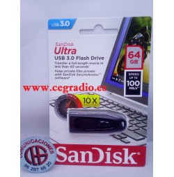 64GB SANDISK ULTRA USB 3.0 MEMORIA USB Vista Blister