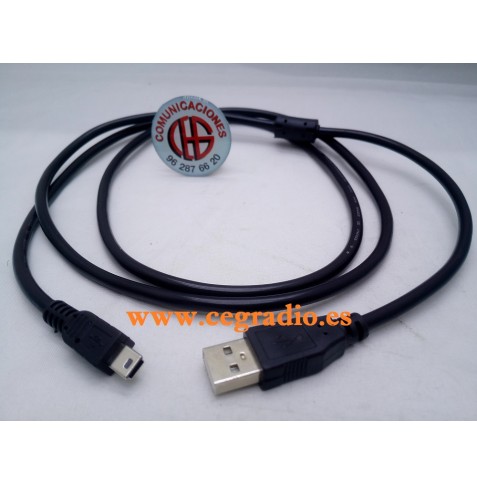 1,5 m Cable de Datos y Carga USB a Mini USB 5 pin