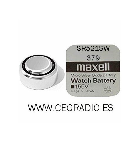 Maxell Pila Botón SR521SW 379 