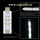 Luz De Noche LED USB 12 SMD 5730 Blanco Frio Vista General
