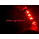 Luz Roja LED Recargable Trasera Bicicleta Micro USB Vista Encendida Noche