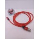 1.20m CAFELE Cable USB Carga Rapida 2A Datos Micro USB Vista Frontal
