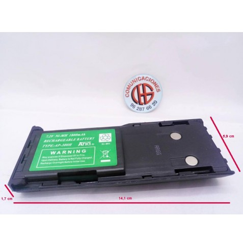 Batería AP-300H Para Motorola GP88 GP300 GP600 Vista Medidas