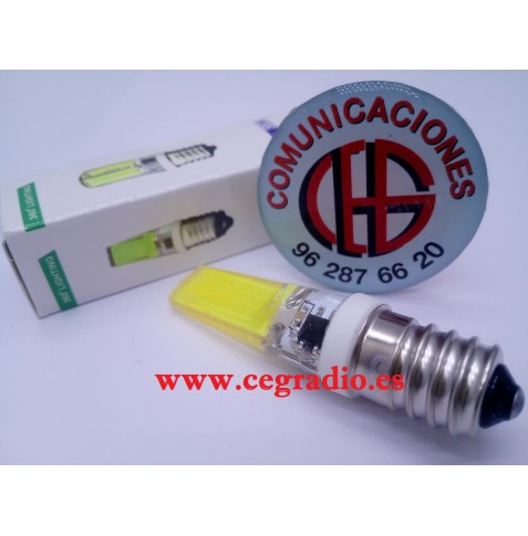 Lámpara LED COB E14 AC 220V 9W Regulable Vista Trasera