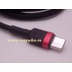 1m Baseus Cable Carga rápida Datos USB Tipo C a Tipo C Huawei MacBook iPad Pro Samsung Vista Lateral