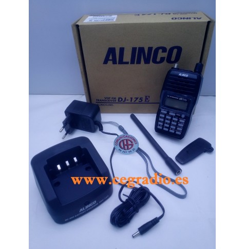 ALINCO DJ-175E Walkie VHF 2m 144-146Mhz Vista General