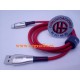 1m Baseus Cable USB Tipo C 5A Carga Rapida QC3.0 Huawei Samsung DooGee Vista Horizontal