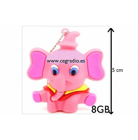 Memoria USB 8GB Elefantita