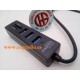 Hub USB 3.0 Splitter 3 puertos Alta Velocidad 2 en 1 Lector Tarjetas para PC Vista Inferior