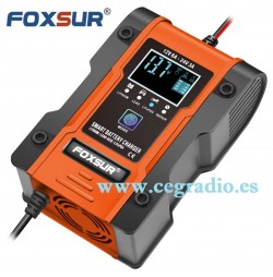 FOXSUR Cargador Bateria Automático Inteligente 12V 24V 6A GEL AGM LiFePO4 Lithium Vista General