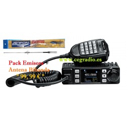 ANYTONE AT-779UV PACK Emisora + Antena Movil doble banda VHF UHF Vista General